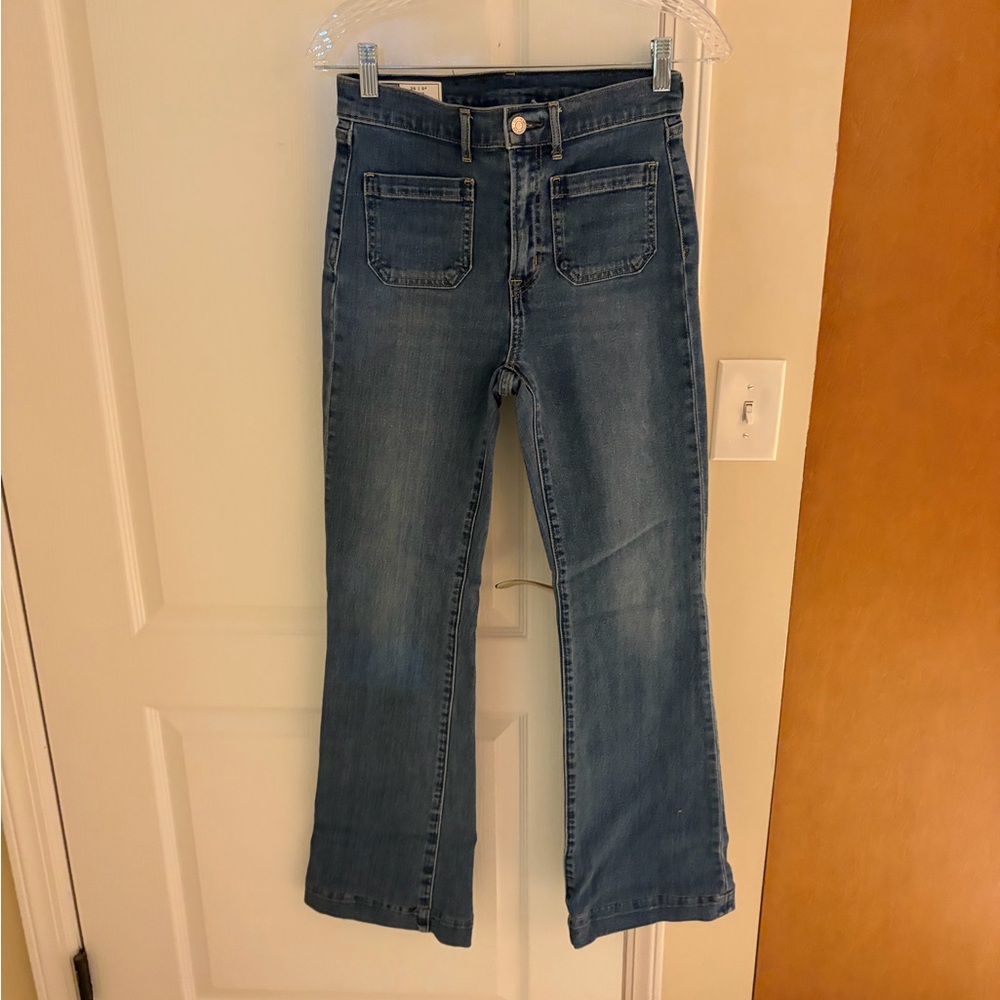 Gap flare high rise jeans